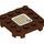 LEGO Plate 4 x 4 x 0.7 with Rounded Corners and Empty Middle with Raft Scanner Code (66792 / 77770)