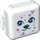 LEGO Play Cube Doos 3 x 8 met Scharnier met Hond Gezicht (64462 / 72456)