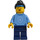 LEGO Police Cadet, Female (Long Black Hair with Braids) Minifigure