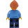 LEGO Politi Cadet, Kvinne (Sveipet Fringe med Hestehale) Minifigur