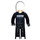 LEGO Polizei Cop mit Schwarz Outfit und Weiß Helm Minifigur