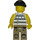 LEGO Police Dog Unit Male Bandit with Jail Prisoner Shirt Minifigure