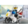 LEGO Police Motorcycle (Schwarz/Grün Aufkleber) 7235-1