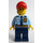LEGO Politie Officer in Rood Pet minifiguur