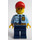 LEGO Politie agent in Rood Pet Minifiguur