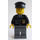 LEGO Police Officer with Badge, Blue Tie and Black Hat Minifigure