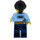 LEGO Police Officer with Black Ponytail Minifigure