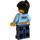 LEGO Poliziotto con Nero Coda di cavallo Minifigure