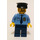 LEGO Polizist mit Braun Bart und Schwarz Hut Minifigur