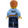 LEGO Police Officer with Brushed Back Wavy Hair Minifigure