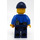 LEGO Polis med Dark Blå Keps Minifigur