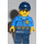 LEGO Politie Officer met Dark Blauw Pet minifiguur