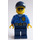 LEGO Politie Officer met Dark Blauw Hoed en Sunglasses minifiguur