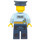 LEGO Police Officer with Dark Blue Police Hat with Police Badge Minifigure