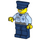 LEGO Police Officer with Glasses and Moustache Minifigure