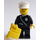 LEGO Politimand med Old hvid Politi Hat og Redningsvest Minifigur