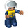 LEGO Police Officer with Open Helmet Duplo Figure