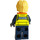 LEGO Police Officer with Orange Life Jacket and Bright Yellow Hair Minifigure