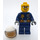 LEGO Police Officer with White Helmet and Glasses Minifigure