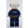 LEGO Police Officer with White Helmet and Glasses Minifigure