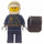 LEGO Police Pilote avec Veste et Dark Stone Grey Gilet Minifigurine