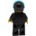 LEGO Police with Black Zipper Jacket and Black Helmet Minifigure