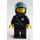 LEGO Police with Black Zipper Jacket and Black Helmet Minifigure