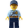 LEGO Politie vrouw met Pet, Paardenstaart en Worried Look Minifiguur