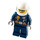 LEGO Politie Woman met Wit Helm en Sunglasses minifiguur