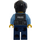 LEGO Policeman mit Schwarz Helm Minifigur