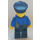 LEGO Policeman with Dark Blue Police Hat with Golden Badge Minifigure