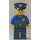 LEGO Policeman with Dark Blue Police Hat with Golden Badge Minifigure