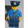 LEGO Polis med Dark Blå Polis Hatt med Golden Bricka Minifigur