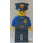 LEGO Polis med Dark Blå Polis Hatt med Golden Bricka Minifigur