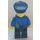 LEGO Poliisi jossa Dark Sininen Poliisi Hattu jossa Golden Merkki Minihahmo