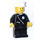 LEGO Policeman with Zipper and White Hat Minifigure