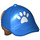 LEGO Paardenstaart Haar met Blauw Pet met Paw Print (35660 / 61404)