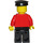 LEGO Post Office Worker with Black Hat Minifigure