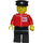 LEGO Post Office Worker med Sort Hat Minifigur