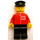 LEGO Post Office Worker med Svart Hatt Minifigur