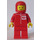 LEGO Post Office Worker med Old Rød Hjelm Minifigur