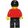 LEGO Post Officer Worker med Sort Hår Minifigur