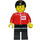 LEGO Post Officer Worker con Negro Pelo Minifigura