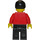 LEGO Post Officer Worker med Sort Hår Minifigur