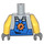 LEGO Power Miner Torso mit Blau Overall Bib (973 / 76382)