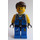 LEGO Power Miner Worker z Pomarańczowy Scar W Twarz Minifigurka