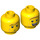 LEGO President Business Minifigure Head (Recessed Solid Stud) (3626 / 20725)