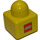 LEGO Primo Brick 1 x 1 with Duplo Logo and Lego Logo on opposite sides (49256)