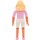 LEGO Princess Rosaline mit Pink oben mit V-Collar und Rose Muster und Weiß Shorts Minifigur