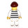 LEGO Prisoner 50380 met Dark Rood Gebreid Pet minifiguur